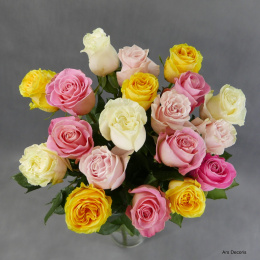 Róże mix kolor, długie od 5 do 100 szt.